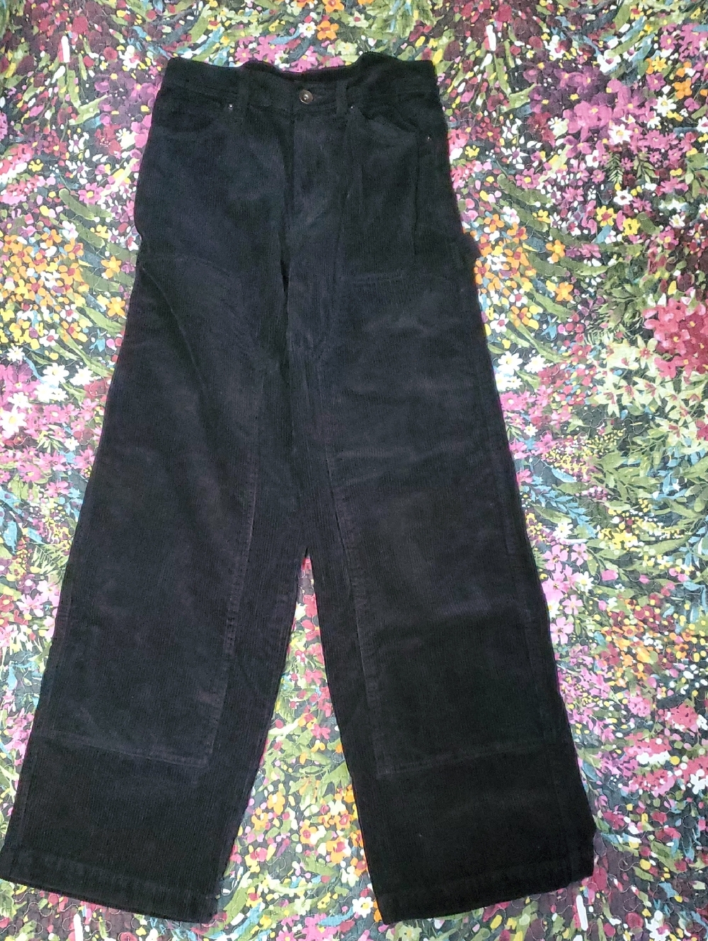 no boundaries black corduroy wide-leg pants 28x31 (two available)